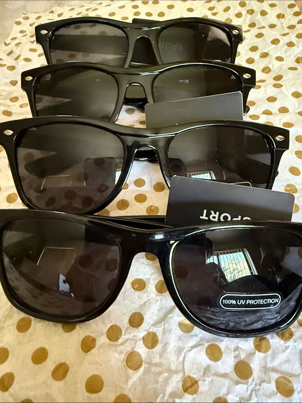 Classic Black Sears Sunglasses - 100% UV Protection